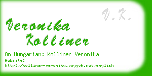 veronika kolliner business card